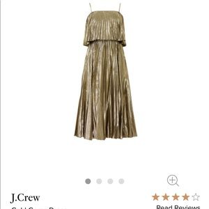 J Crew Gold Dress